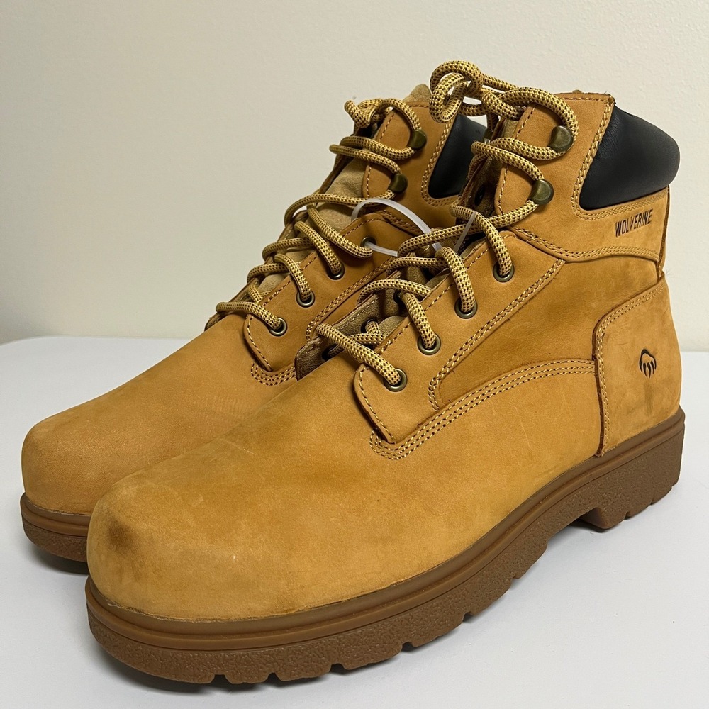 NWOT Wolverine Cheyenne Gold Insulated Work Boots Wheat Leather Mens 13W Utility